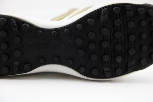 Ligaresta TF Jr. | 2026 Limited Edition "Gold Package" (White/Gold) - Premium Youth Turf Soccer Shoes