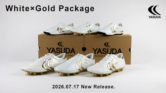 🌟 Limited Edition Release: YASUDA "White × Gold Package" Premium Soccer Cleats