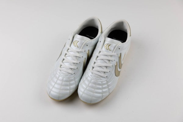 Ligaresta Ace Jr. | 2026 Limited Edition "Gold Package" (White/Gold) - Premium Youth Soccer Cleats