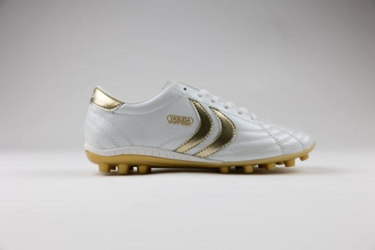 Ligaresta Ace Jr. | 2026 Limited Edition "Gold Package" (White/Gold) - Premium Youth Soccer Cleats