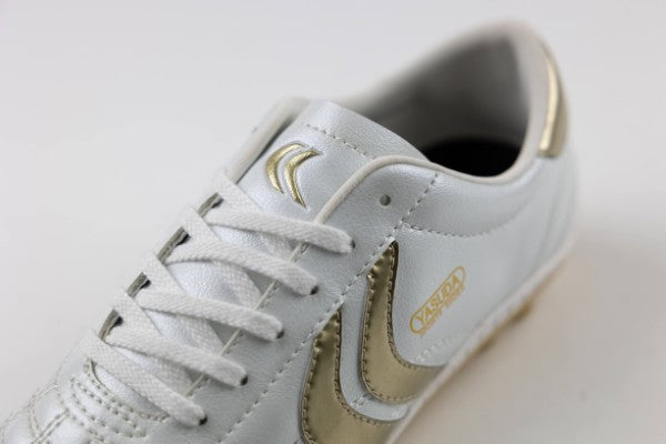 Ligaresta Ace Jr. | 2026 Limited Edition "Gold Package" (White/Gold) - Premium Youth Soccer Cleats