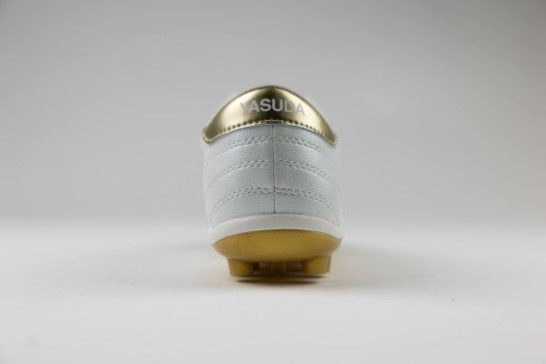 Ligaresta Ace Jr. | 2026 Limited Edition "Gold Package" (White/Gold) - Premium Youth Soccer Cleats