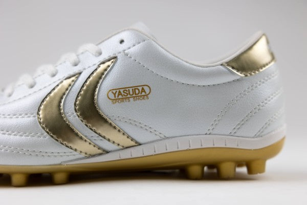 Ligaresta Ace Jr. | 2026 Limited Edition "Gold Package" (White/Gold) - Premium Youth Soccer Cleats