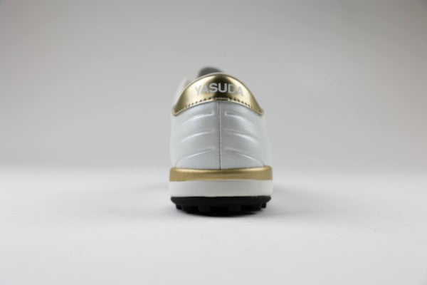 Ligaresta TF Jr. | 2026 Limited Edition "Gold Package" (White/Gold) - Premium Youth Turf Soccer Shoes