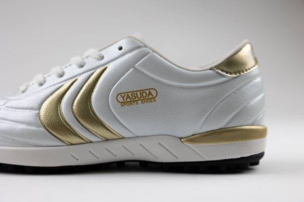 Ligaresta TF Jr. | 2026 Limited Edition "Gold Package" (White/Gold) - Premium Youth Turf Soccer Shoes