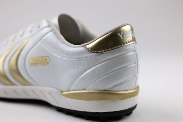 Ligaresta TF Jr. | 2026 Limited Edition "Gold Package" (White/Gold) - Premium Youth Turf Soccer Shoes
