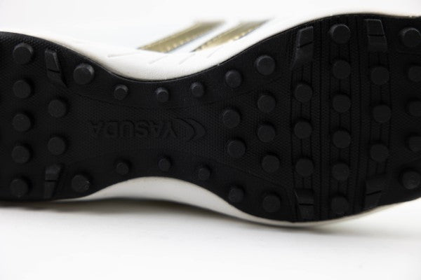 Ligaresta TF Kids | 2026 Limited Edition "Gold Package" (White/Gold) - Velcro Turf Soccer Shoes for Kids