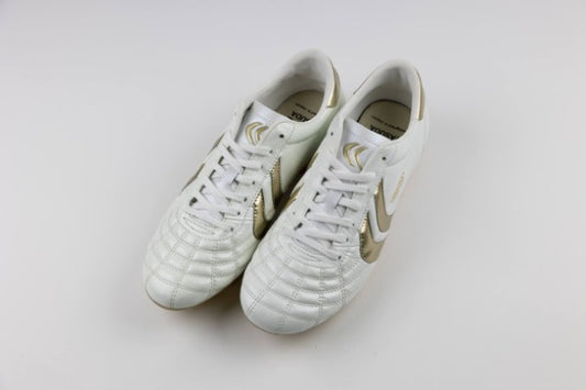 Ligaresta Pro | 2026 Limited Edition "Gold Package" (White/Gold) - Premium Kangaroo Leather Soccer Cleats