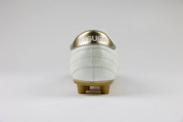 Ligaresta Pro | 2026 Limited Edition "Gold Package" (White/Gold) - Premium Kangaroo Leather Soccer Cleats