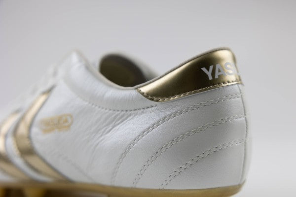 Ligaresta Pro | 2026 Limited Edition "Gold Package" (White/Gold) - Premium Kangaroo Leather Soccer Cleats
