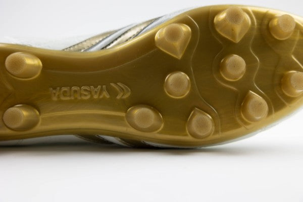 Ligaresta Pro | 2026 Limited Edition "Gold Package" (White/Gold) - Premium Kangaroo Leather Soccer Cleats