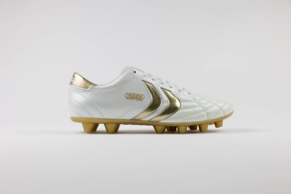 Ligaresta Pro-ex | 2026 Limited Edition "Gold Package" (White/Gold) - Premium Hybrid Soccer Cleats