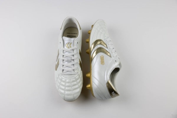 Ligaresta Pro-ex | 2026 Limited Edition "Gold Package" (White/Gold) - Premium Hybrid Soccer Cleats