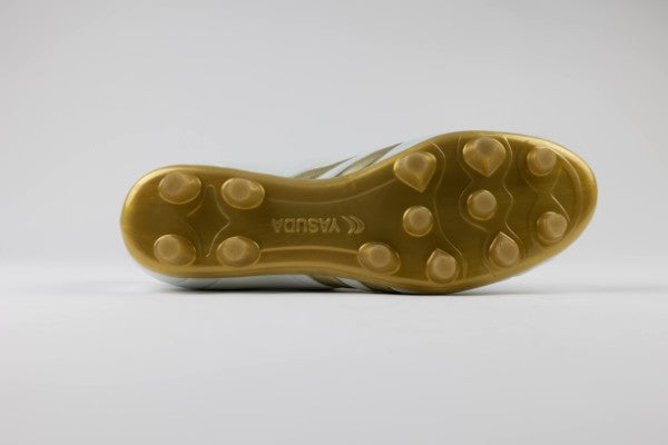 Ligaresta Pro-aw | 2026 Limited Edition "Gold Package" (White/Gold) - All-Weather Wide Fit Soccer Cleats