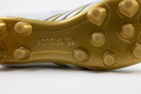 Ligaresta Pro-aw | 2026 Limited Edition "Gold Package" (White/Gold) - All-Weather Wide Fit Soccer Cleats