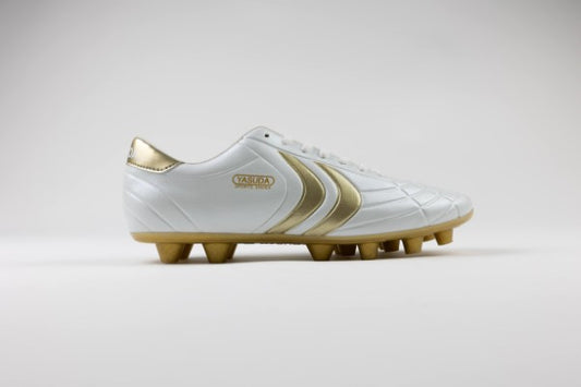 Ligaresta Pro-aw | 2026 Limited Edition "Gold Package" (White/Gold) - All-Weather Wide Fit Soccer Cleats